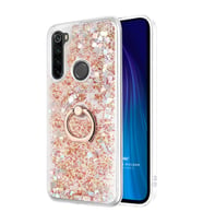 Microsonic Xiaomi Redmi Note 8 Kılıf Glitter Liquid Holder Gold