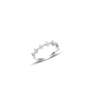 Söğütlü Silver Gümüş rodaj zirkon taşlı crown yüzük