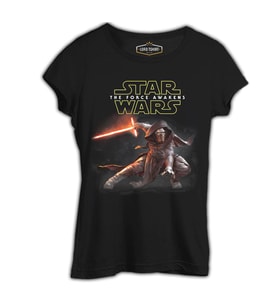 Star Wars - The Force Awakens 10 Siyah Bayan Tshirt