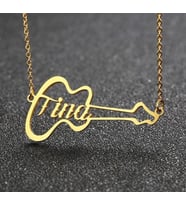 Gümüş İsimli Gitar Kolye