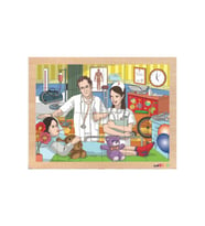 Adalinhome 28 Parça Eğitici Ahşap Puzzle 40,5x30,5 ADCS-7050