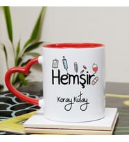 Hemşir Kupa Bardağı Kalpli