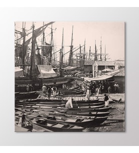 Arty Tablo Beşiktaş Firewood Pier, 1870 Tablo (Karışık)