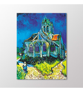 Arty Tablo Auvers'teki Kilise, 1890 Tablo (Karışık)