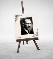 BK Gift Kişiye Özel Atatürk Tasarımlı Şovaleli Doğal Taş  1