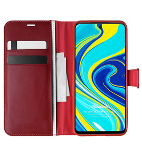 Microsonic Xiaomi Redmi Note 9 Pro Max Kılıf Delux Leather Wallet Kırmızı