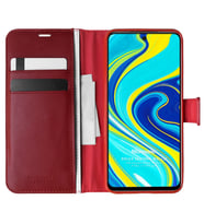 Microsonic Xiaomi Redmi Note 9 Pro Max Kılıf Delux Leather Wallet Kırmızı