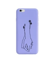 Iphone 6 Çizgi Tasarımlı Mor Lansman Telefon Kılıfı