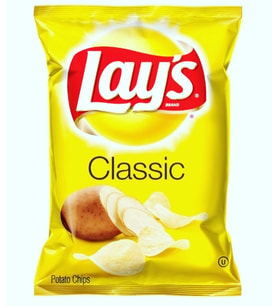Peluş Lays Yastik (Sarı)