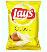 Peluş Lays Yastik (Sarı)