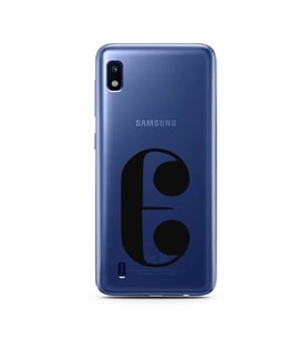 Samsung A10 Harf Tasarımlı Telefon Kılıfı E-Harfi 
