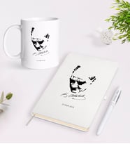 BK Gift Kişiye Özel Atatürk Temalı Beyaz Defter Kalem Kupa Seti-25 (Model 1)