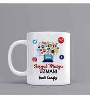 Sosyal Medya Uzmanı Hediye Kupa Bardak Kişiye Özel Hediye Z72