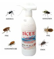 Biçer Bit - Pire - Kene Solüsyonu 500 ML Haşere İlacı Böcek İlacı Bit İlacı Pire İlacı Kene İlacı