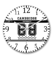 Cambridge Duvar Saati Bombeli Gercek Cam