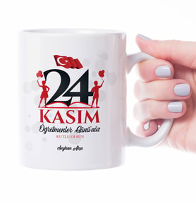 BK Gift Kişiye Özel Öğretmenler Gününüz Kutlu Olsun Beyaz Kupa Bardak  2