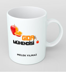 Kişiye Özel Gıda Mühendisi Kupa Bardak
