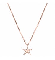 Afrodit Silver 925 Ayar Gümüş Rose Gold Deniz Yıldızı Figürlü Kadın Kolye