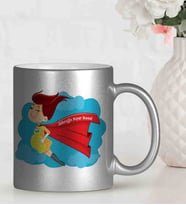 BK Gift Kişiye Özel Anneler Günü Temalı Gümüş Yaldızlı Kupa Bardak Gu4