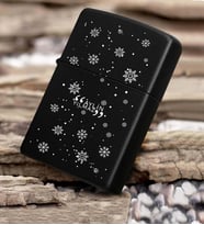 BK Gift Kişiye Özel Benzinli Siyah Metal Çakmak  13