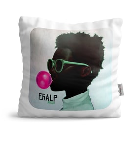 BK Gift Kişiye Özel Retro Face Tasarımlı Beyaz  Yastık  1