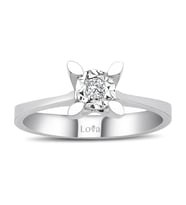 Lova 0,50 Karat Efektli Pırlanta Tektaş Yüzük - 1070090