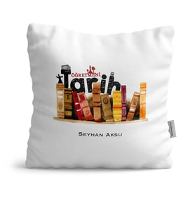 BK Gift Kişiye Özel Tarih Öğretmeni  Yastık  2