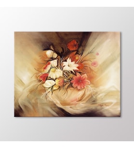 Arty Tablo Soyut Çiçekler Tablo (Karışık)