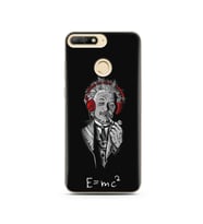 Einstein Tasarım Süper Şeffaf Silikon Telefon Kılıfı Huawei Y6 Prime 2018