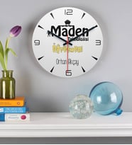 Maden Teknolojisi Öğretmeni Duvar Saati