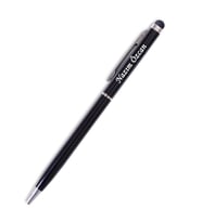 Kişiye Özel Touchpen Siyah Metal Kalem