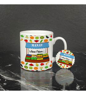 Manav Kupa Bardak ve Anahtarlık Set