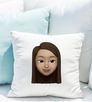 Emoji Kız Stiker Yastığı