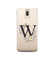 Papatya Harf Tasarım Süper Şeffaf Silikon Telefon Kılıfı Huawei Mate 10 Lite W-H