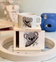 Sevimli Koala Tasarımlı Kutulu Kupa