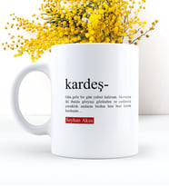BK Gift Kişiye Özel Kardeş Beyaz Kupa Bardak - 2