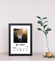 Kişiye Özel Fotoğraflı Spotify Tasarımlı Fotoğraf Çerçevesi (Siyah)