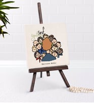 BK Gift Kişiye Özel Sınıf Öğretmeni Şovaleli Doğal Taş-3 (Beyaz)