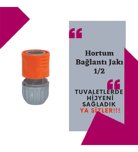 Hortum Bağlantı Jakı 1/2 (Gri - Turuncu)