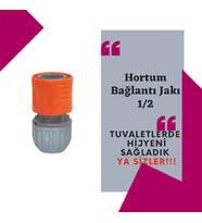 Hortum Bağlantı Jakı 1/2 (Gri - Turuncu)