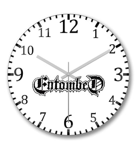 Entombed Duvar  Saati Bombeli Gercek Cam