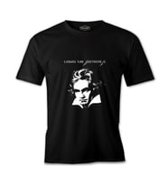 Ludwig van Beethoven Siyah Erkek Tshirt