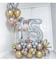 Doğum Günü Balon Buket Aranjman + Uçan Balon