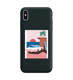 Siyah Lansman Telefon Kılıfı Iphone XS
