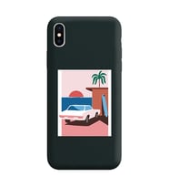 Siyah Lansman Telefon Kılıfı Iphone XS