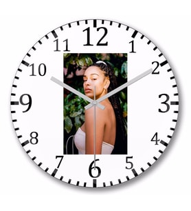 Jorja    Smith Duvar Saati Bombeli Gercek Cam