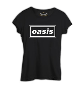 Oasis Siyah Kadın Tshirt