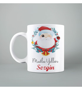 Mutlu Yıllar Noel Baba Yılbaşı Kupası Kişiye Özel