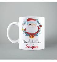 Mutlu Yıllar Noel Baba Yılbaşı Kupası Kişiye Özel