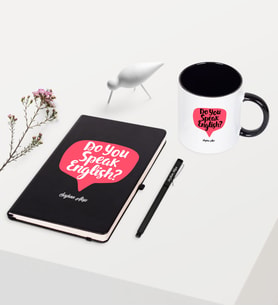 BK Gift Kişiye Özel İngilizce Öğretmeni Temalı Siyah Defter Kalem Kupa Seti - 5